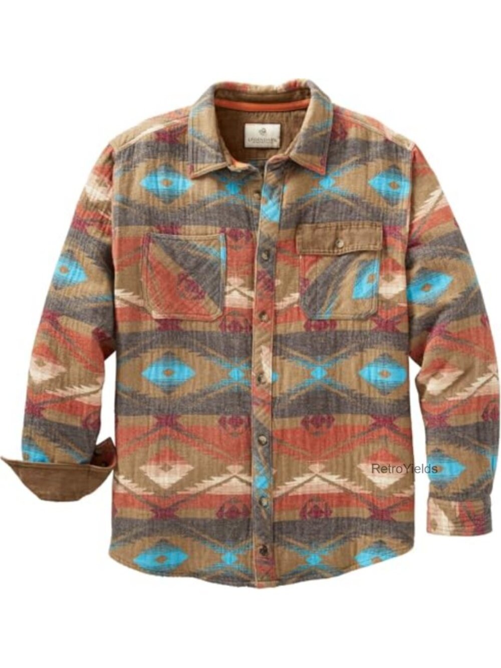 Men's Heavyweight Flannel Button Up Shirt Long Sleeve 100% Cotton